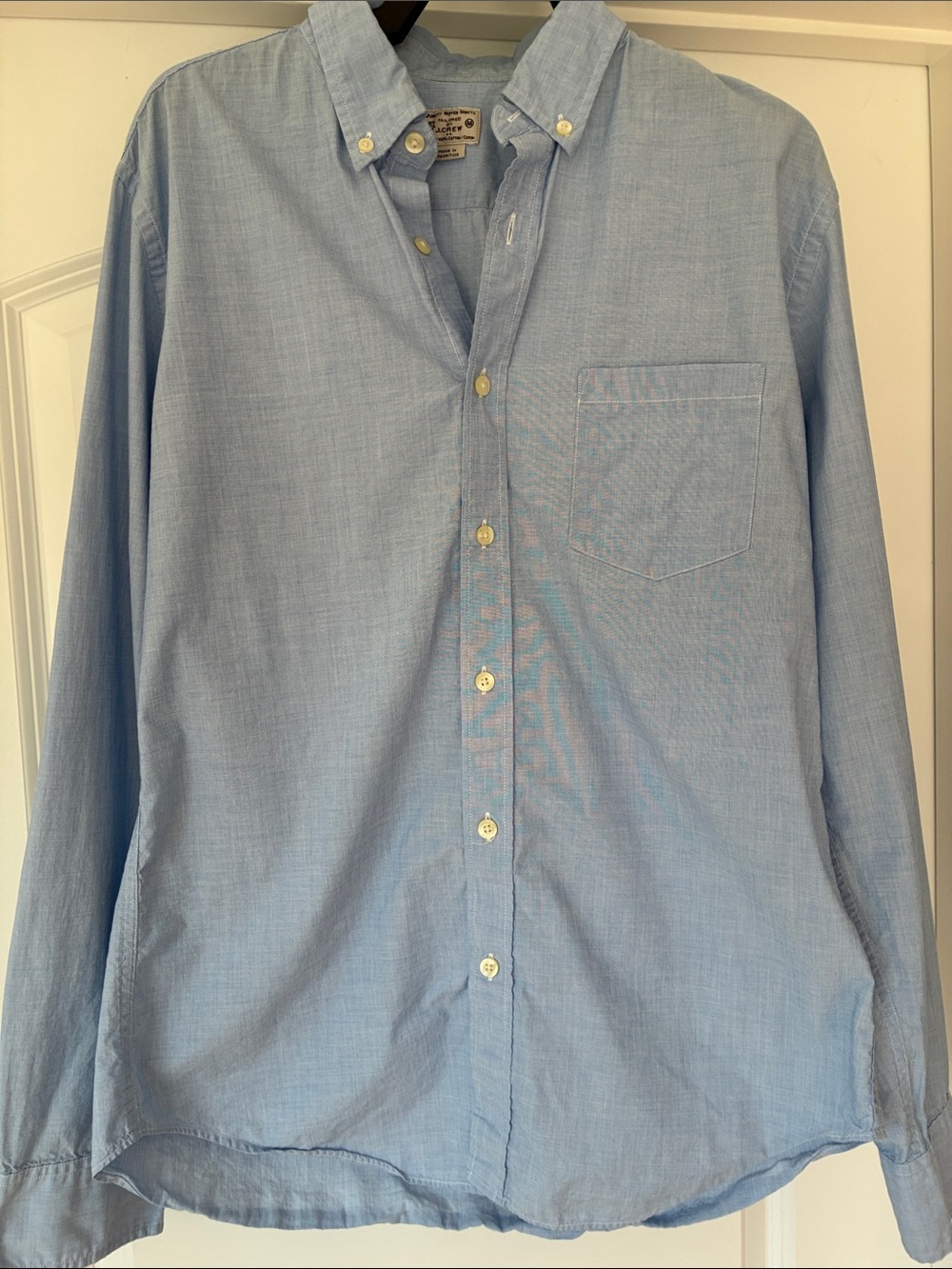 J. Crew Men's Light Blue Button-Down Shirt